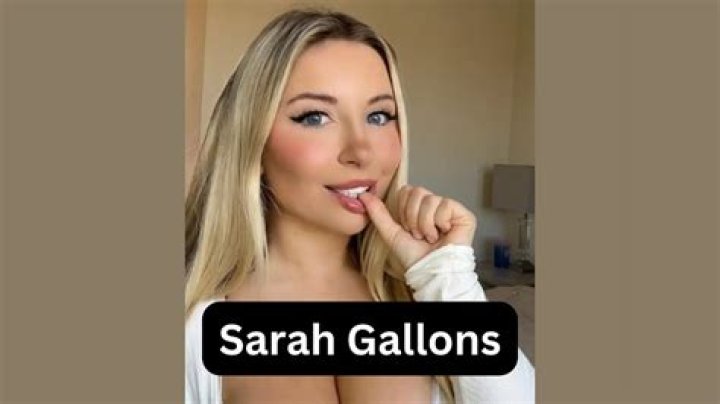 Discover Sarah Gallons: The British Digital Creator Captivating Audiences