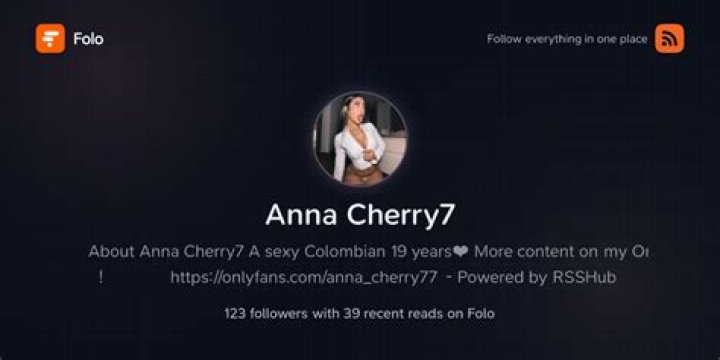 Discovering Anna Cherry7: A Colombian Model and Digital Creator's Journey