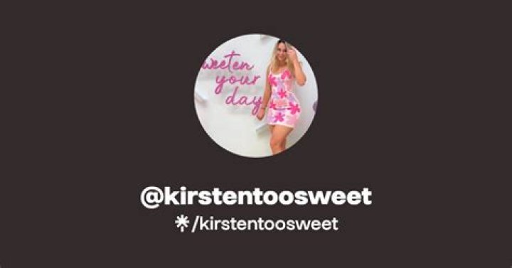 Discovering Kirsten Too Sweet: A Look at Her Online Presence