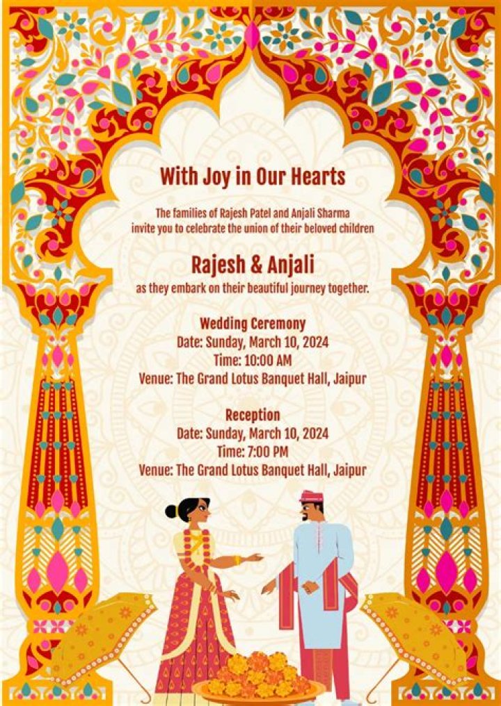 Unveiling The Charm Of Indian Wedding Invitation Card Messages