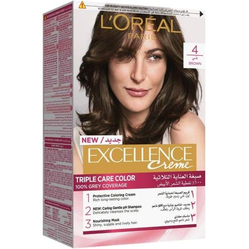 L'Oreal Paris Excellence Crème Hair Color - 4 Brown