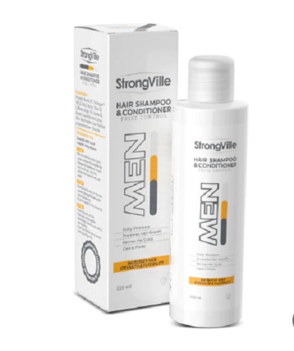 Strong Ville Men Hair Shampoo & Conditioner Frizz Control 220 ml
