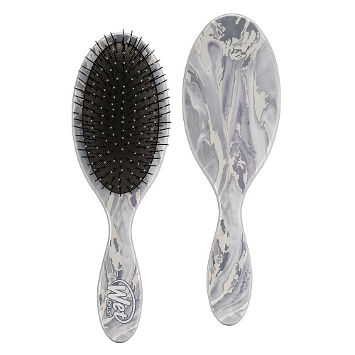 Wet Brush Original Detangler Brush - Metallic Marble, Silver - All Hair Types