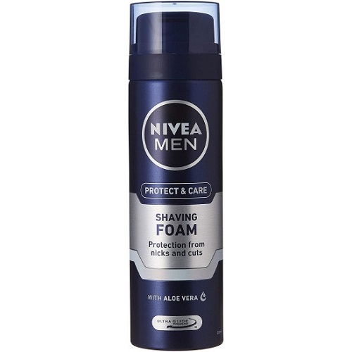 NIVEA MEN Shaving Foam Protect & Care Aloe Vera, 200ml