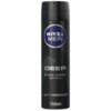 NIVEA Nivea - Men DEEP Black Carbon Antibacterial Antiperspirant Deodorant Spray - For Men - 150ml