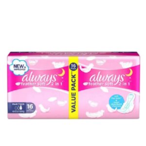 always Cotton Soft Maxi Thick Long Pads with Wings - 16 Pads
