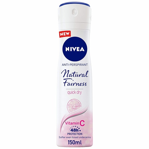 NIVEA Antiperspirant Spray for Women, Natural Fairness, 150ml