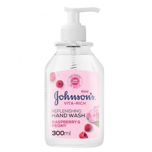 Johnson's Vita Rich Replenishing Hand Wash Raspberry & Peony - 300 ml