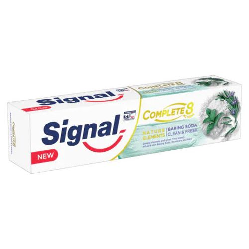 Signal Complete 8 Nature Elements Toothpaste with Baking Soda , Rosemary & Mint - 100 mL