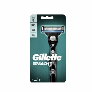 Gillette Mach3 Manual Razor Handle And 1 Razor Blade Refills