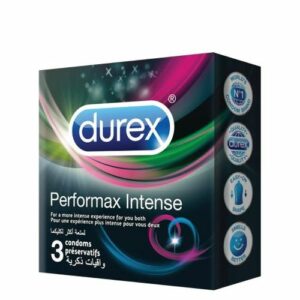 Durex Performax Intense Condom pack of 3, easy on, for more intense experience