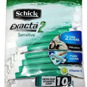 Schick Exacta2 Sensitive Disposable Razor 20p (10 Count x 2Pack)