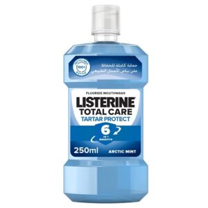 LISTERINE Fluoride Mouthwash, Total Care Tartar Protect, Arctic Mint, 250ml