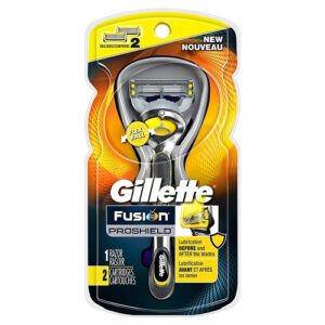 Gillette Fusion ProShield Men's Razor with Flexball Handle and 2 Blade Refills