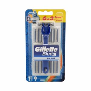 Gillette Pack Of 9 Blue 3 Smart Razor Blade Refills Silver